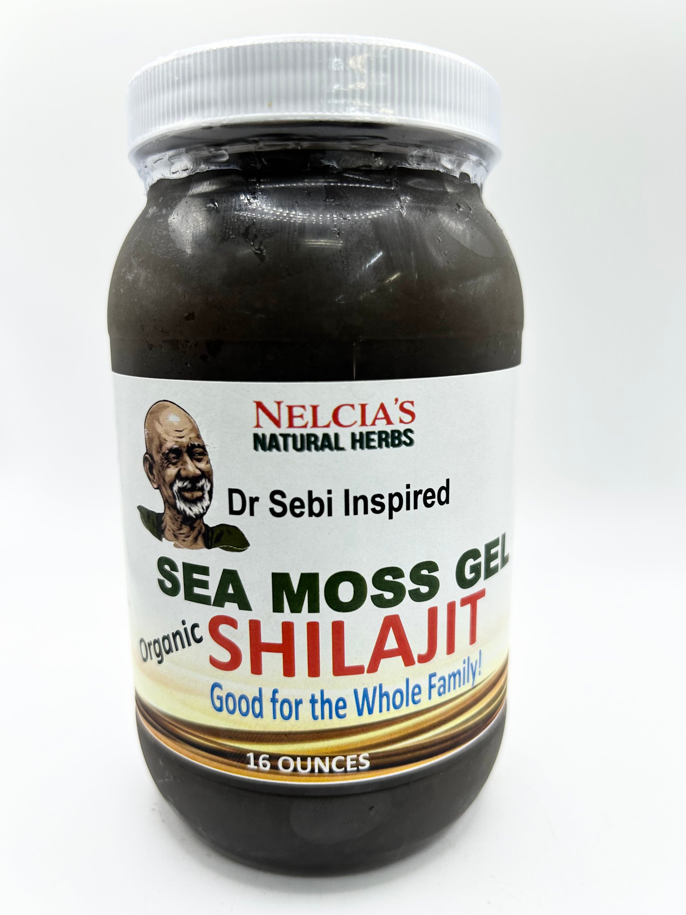Shilajit Infused Sea Moss Gel from Nelcia's Natural Herbs (16oz