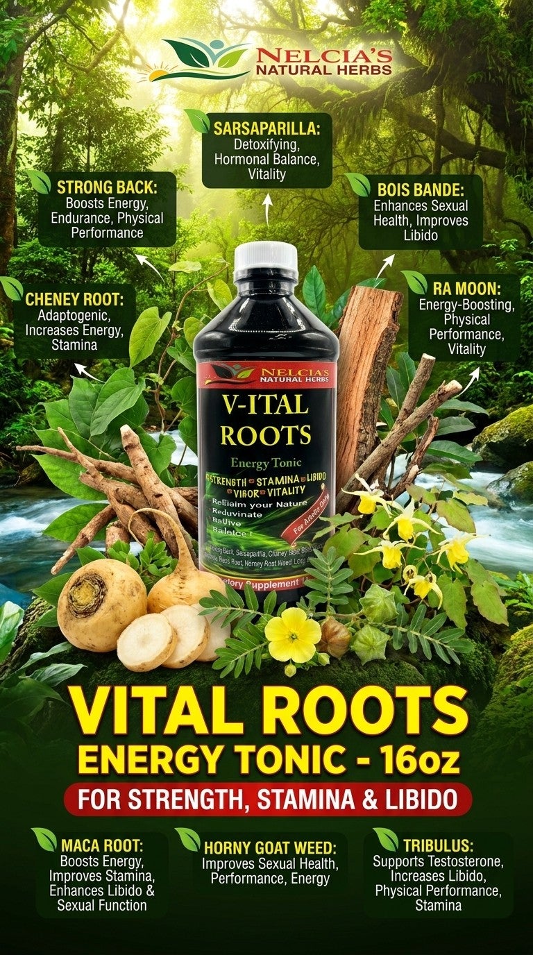 Vital Roots Energy Tonic - 16oz for Strength, Stamina & Libido