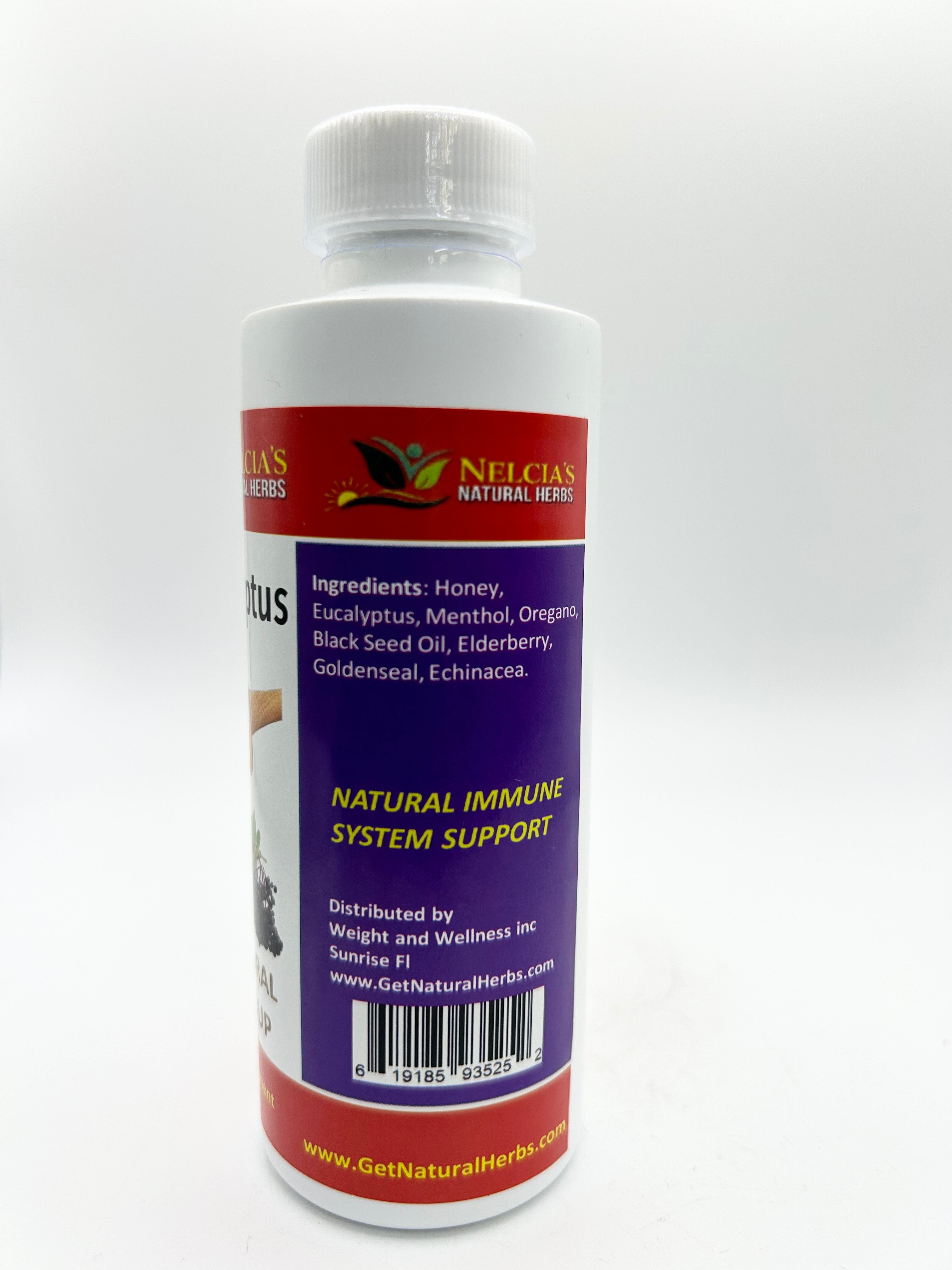 Honeylyptus 100% All Natural Cough Syrup 8oz - Soothes Coughs