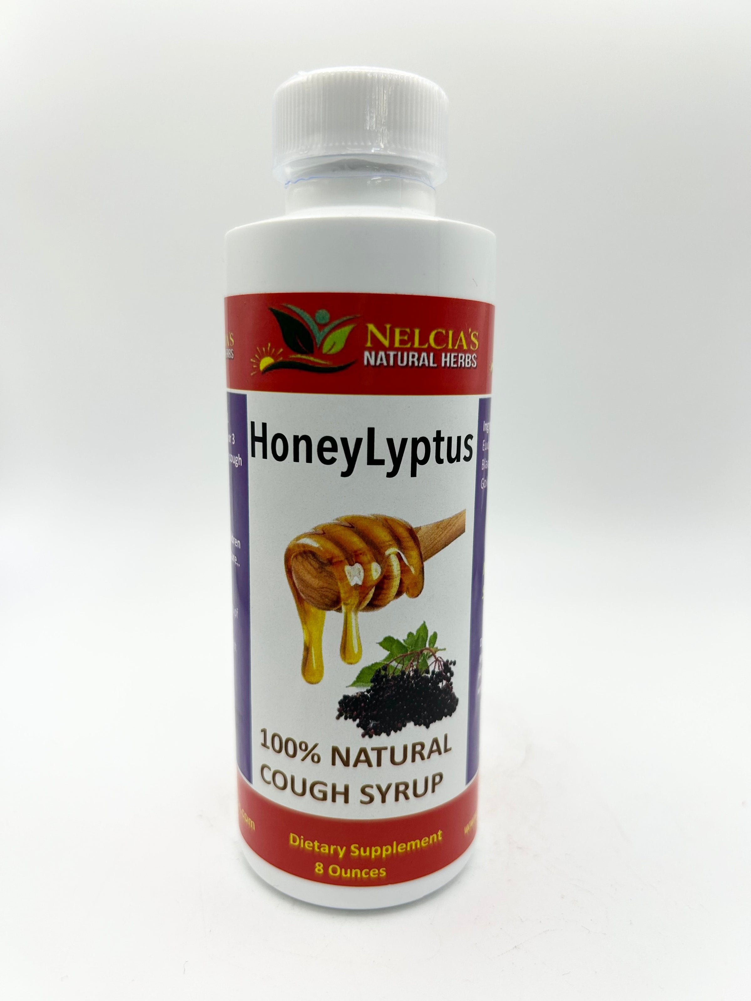 Honeylyptus 100% All Natural Cough Syrup 8oz - Soothes Coughs