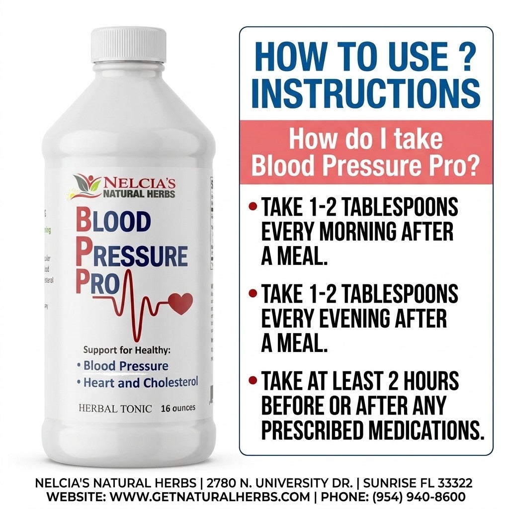 Blood Pressure Pro Tonic - 16oz | Natural Support for Healthy